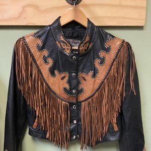 Fringe Leather Jacket